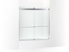 KOHLER K-702426-L Levity Plus 61-9/16" H sliding bath door with 3/8"-thick glass
