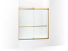 KOHLER K-702426-L Levity Plus 61-9/16" H sliding bath door with 3/8"-thick glass