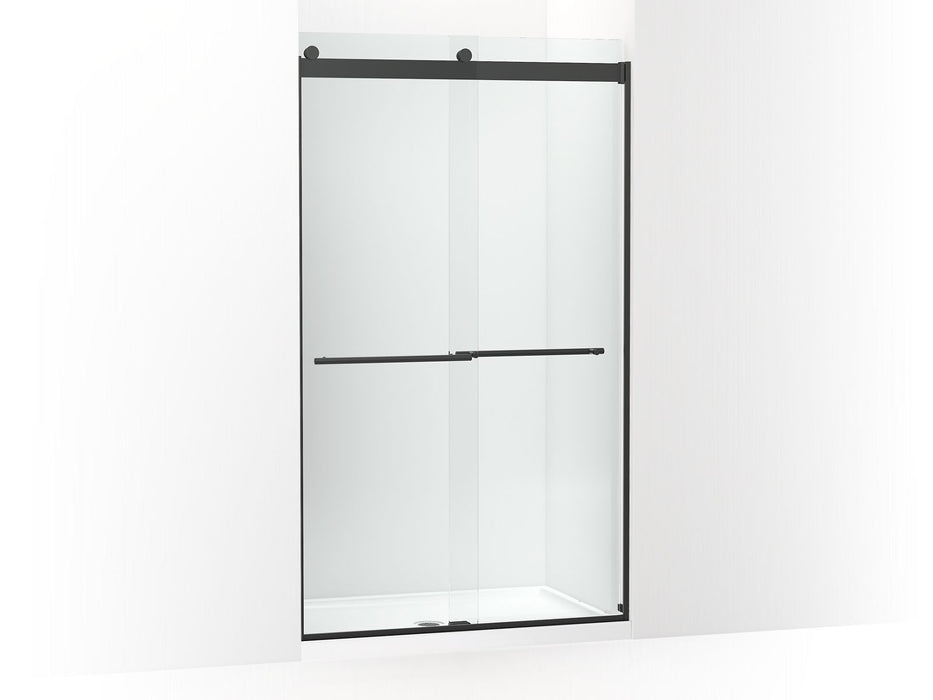 KOHLER K-702428-L Levity Plus Frameless sliding shower door, 81-5/8" H x 44-5/8 - 47-5/8" W, with 3/8"-thick Crystal Clear glass