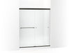 KOHLER K-707201-D3 Revel Sliding shower door, 70" H x 56-5/8 - 59-5/8" W, with 5/16" thick Frosted glass