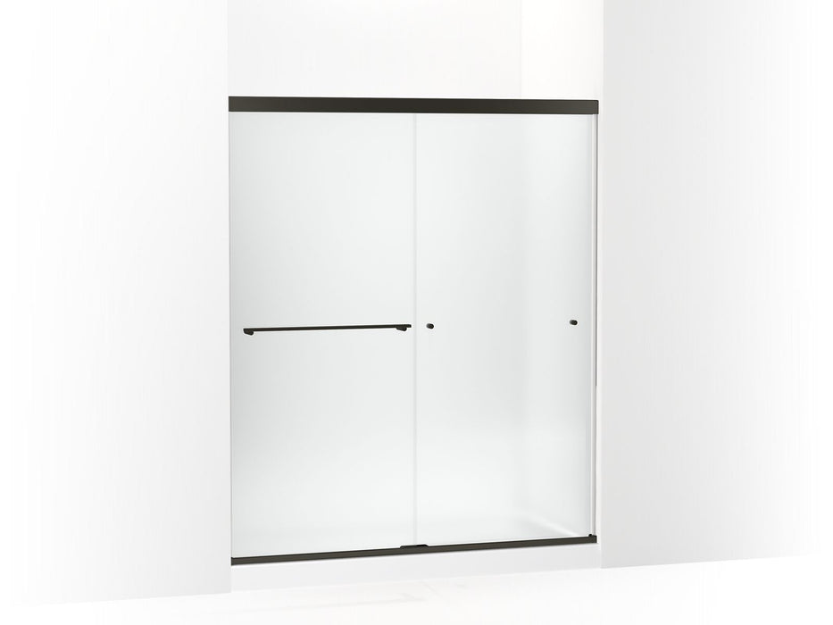 KOHLER K-707201-D3 Revel Sliding shower door, 70" H x 56-5/8 - 59-5/8" W, with 5/16" thick Frosted glass
