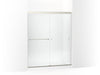 KOHLER K-707201-D3 Revel Sliding shower door, 70" H x 56-5/8 - 59-5/8" W, with 5/16" thick Frosted glass