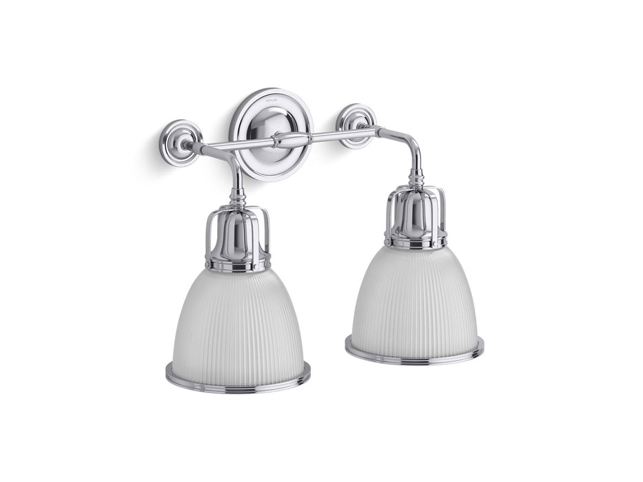 KOHLER K-32282-SC02 Hauksbee Two-light bell sconce