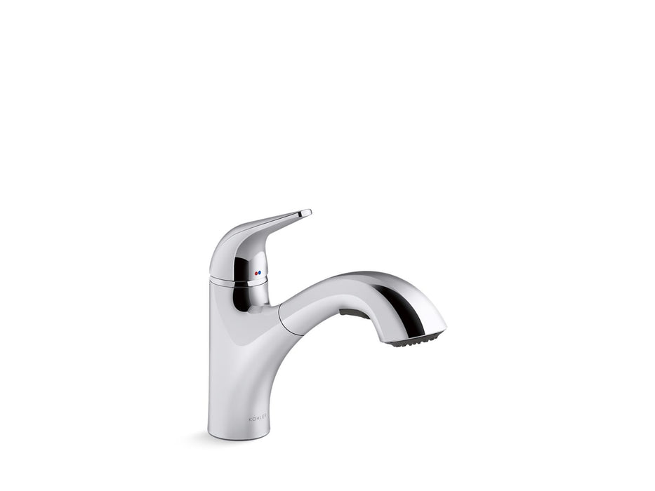 KOHLER K-30612 Jolt Pull-out kitchen sink faucet with two-function sprayhead