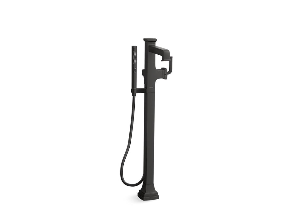 KOHLER K-T27408-4 Riff Floor-mount bath filler trim with handshower
