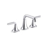 KOHLER K-27416-4 Tone Widespread bathroom sink faucet, 1.2 gpm