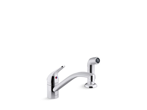 KOHLER K-30614 Jolt Single-handle kitchen sink faucet with side sprayer