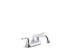 KOHLER K-30619 Jolt Two-handle utility sink faucet with 3/4" threaded GHT spout