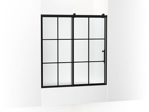 KOHLER K-702253-10G80 Rely 62-1/2" H sliding bath door with 3/8"-thick glass