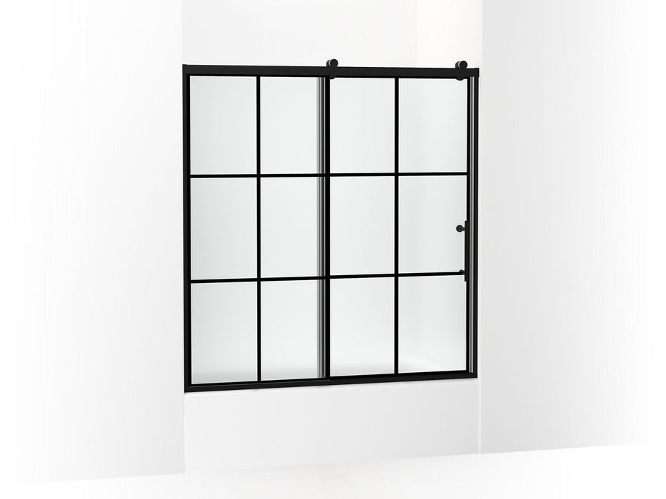 KOHLER K-702253-10G80 Rely 62-1/2" H sliding bath door with 3/8"-thick glass