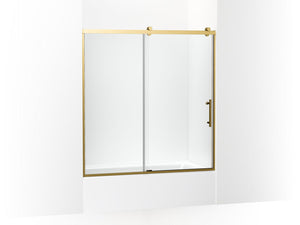 KOHLER K-702253-10L Rely 62-1/2" H sliding bath door with 3/8"-thick glass
