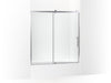 KOHLER K-702253-10L Rely 62-1/2" H sliding bath door with 3/8"-thick glass