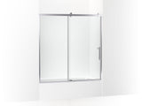 KOHLER K-702253-10L Rely 62-1/2" H sliding bath door with 3/8"-thick glass