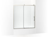 KOHLER K-702253-10L Rely 62-1/2" H sliding bath door with 3/8"-thick glass