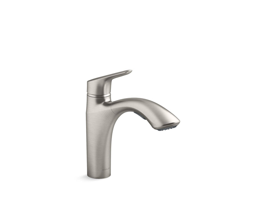 KOHLER K-30468 Rival Pull-out kitchen sink faucet with two-function sprayhead