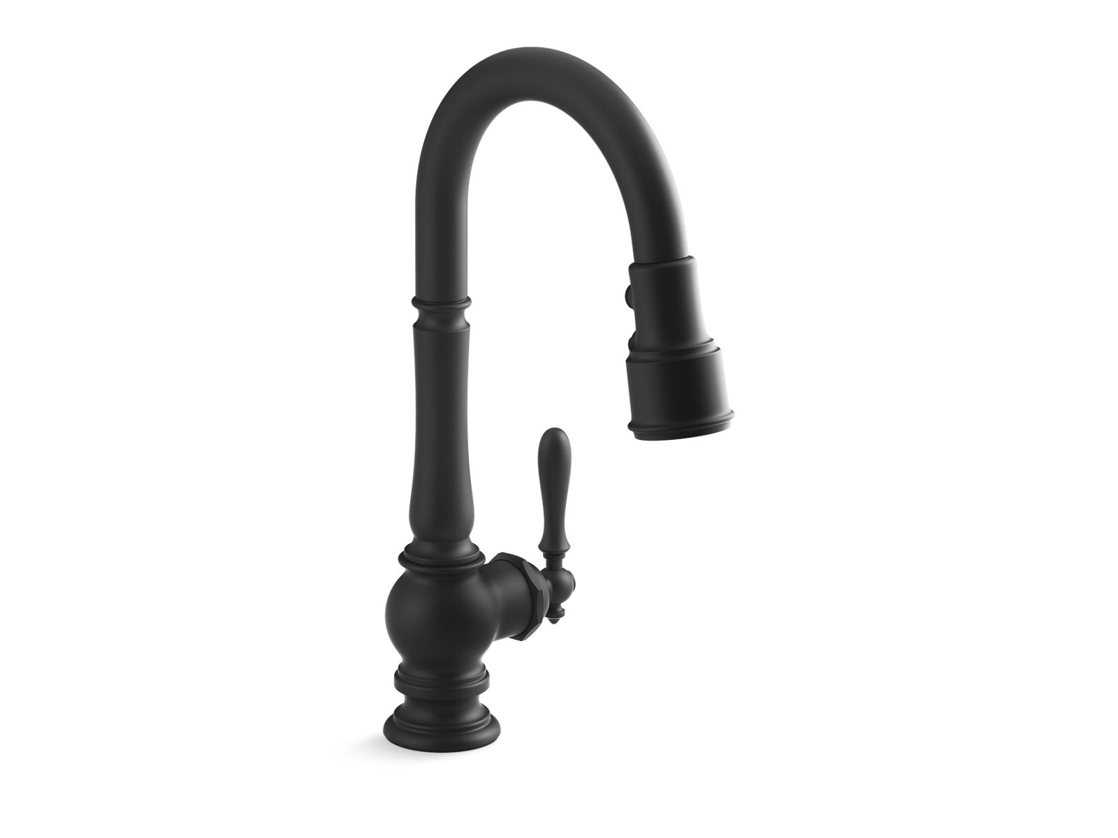 KOHLER Artifacts Pull-down kitchen sink faucet with three