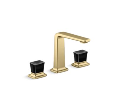 Kallista P29383-CB Per Se Sink Faucet, Tall, Black Cr Knob