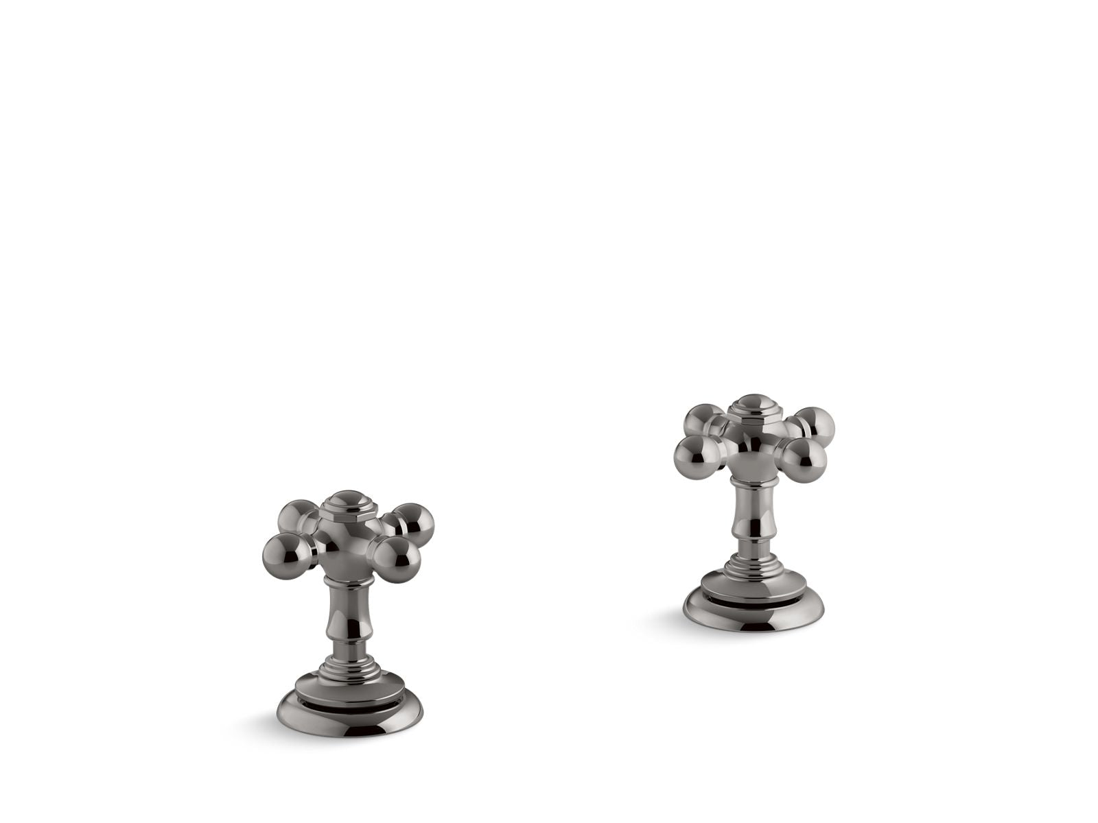 KOHLER Artifacts 2-Handle Deck-Mount Bath Faucet Handle Trim with Lever Design in Vibrant Titanium