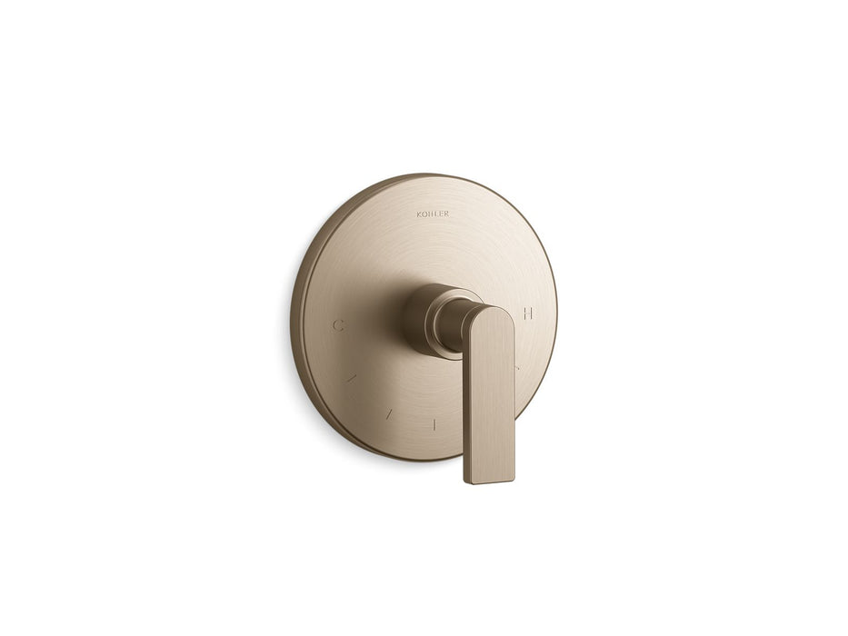 KOHLER Composed MasterShower temperature control valve trim with lever handle