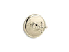 KOHLER K-T72769-3 Artifacts MasterShower temperature control valve trim with cross handle