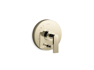KOHLER K-T73117-4 Composed Rite-Temp valve trim with push-button diverter and lever handle