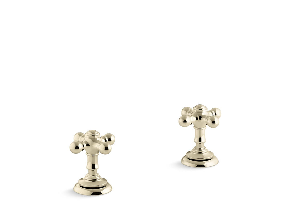 KOHLER K-T98071-3 Artifacts Deck-mount bath faucet handle trim with Cross design