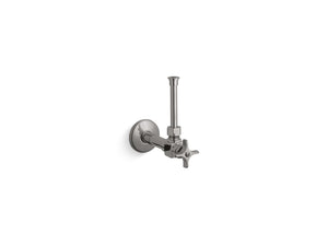 KOHLER K-7653 1/2" angle supply with stop, cross handle and rigid vertical tube