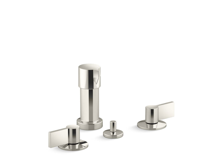 KOHLER Components Widespread bidet faucet with Lever handles