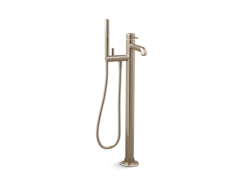 KOHLER K-T27025-4 Occasion Floor-mount bath filler trim with handshower