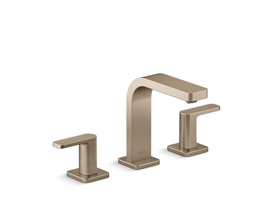 KOHLER K-23484-4N Parallel Widespread bathroom sink faucet, 0.5 gpm