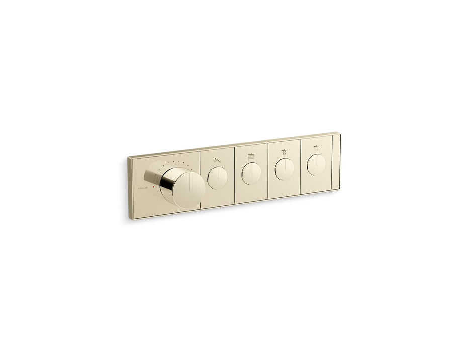 KOHLER Anthem Four-outlet recessed mechanical thermostatic valve control