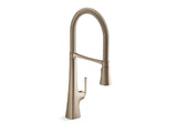 KOHLER K-22060 Graze Semi-professional kitchen sink faucet with three-function sprayhead