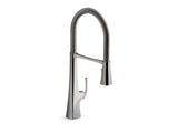 KOHLER K-22060 Graze Semi-professional kitchen sink faucet with three-function sprayhead