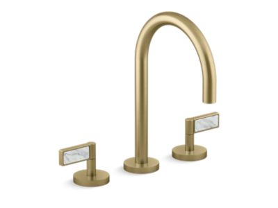 Kallista One Basin Set, Gooseneck, Lv, Wc Stone