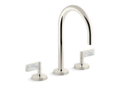 Kallista One Basin Set, Gooseneck, Lv, Wc Stone