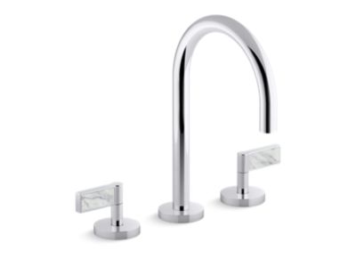 Kallista One Basin Set, Gooseneck, Lv, Wc Stone