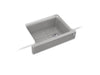 KOHLER K-25785 Cairn 29-3/4" undermount single-bowl farmhouse kitchen sink with short apron