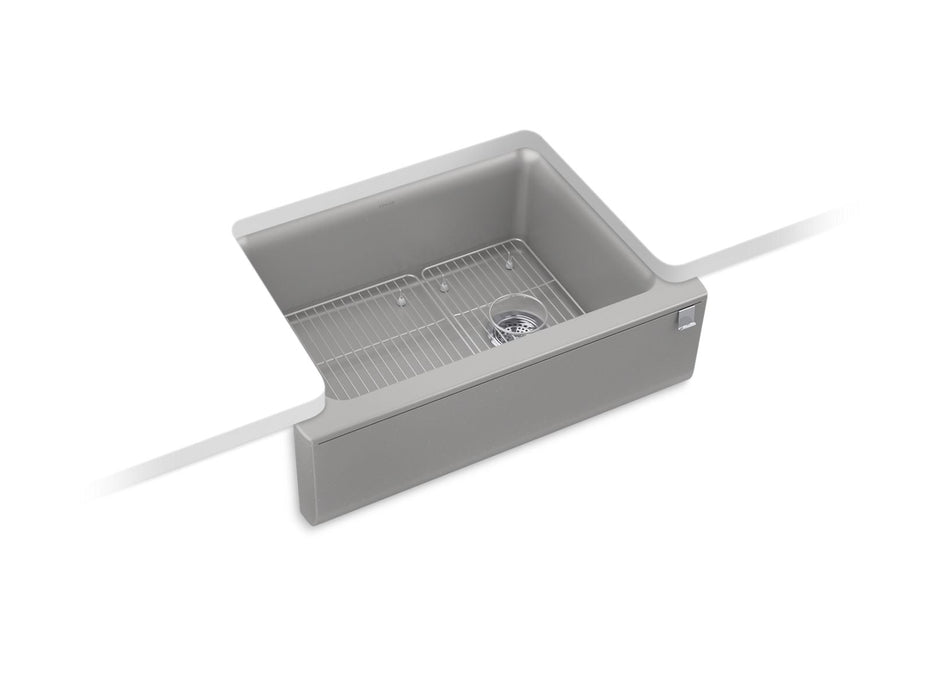 KOHLER K-25787 Cairn 29-11/16" undermount single-bowl farmhouse kitchen sink