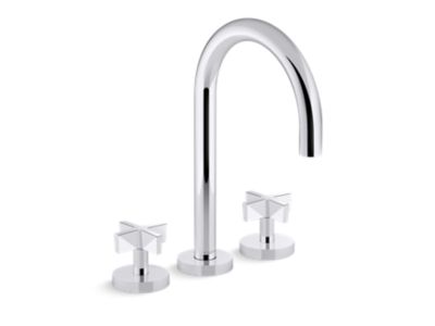 Kallista P25520-CR One Gooseneck, D/M Bath Set, Cross