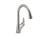 KOHLER K-30469 Rival Pull-down kitchen sink faucet with two-function sprayhead