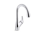 KOHLER K-30469 Rival Pull-down kitchen sink faucet with two-function sprayhead