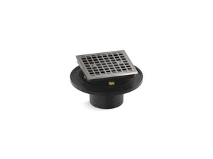 KOHLER K-22673 Clearflo Square brass tile-in shower drain