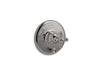 KOHLER K-T72768-3 Artifacts Rite-Temp valve trim with push-button diverter and cross handle