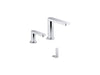 KOHLER K-181029-BC1 Composed Touchless lavatory faucet and soap dispenser with Kinesis sensor technology, AC-powered, 0.5 gpm