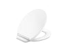 KOHLER K-27332 Glissade ReadyLatch Quiet-Close round-front toilet seat