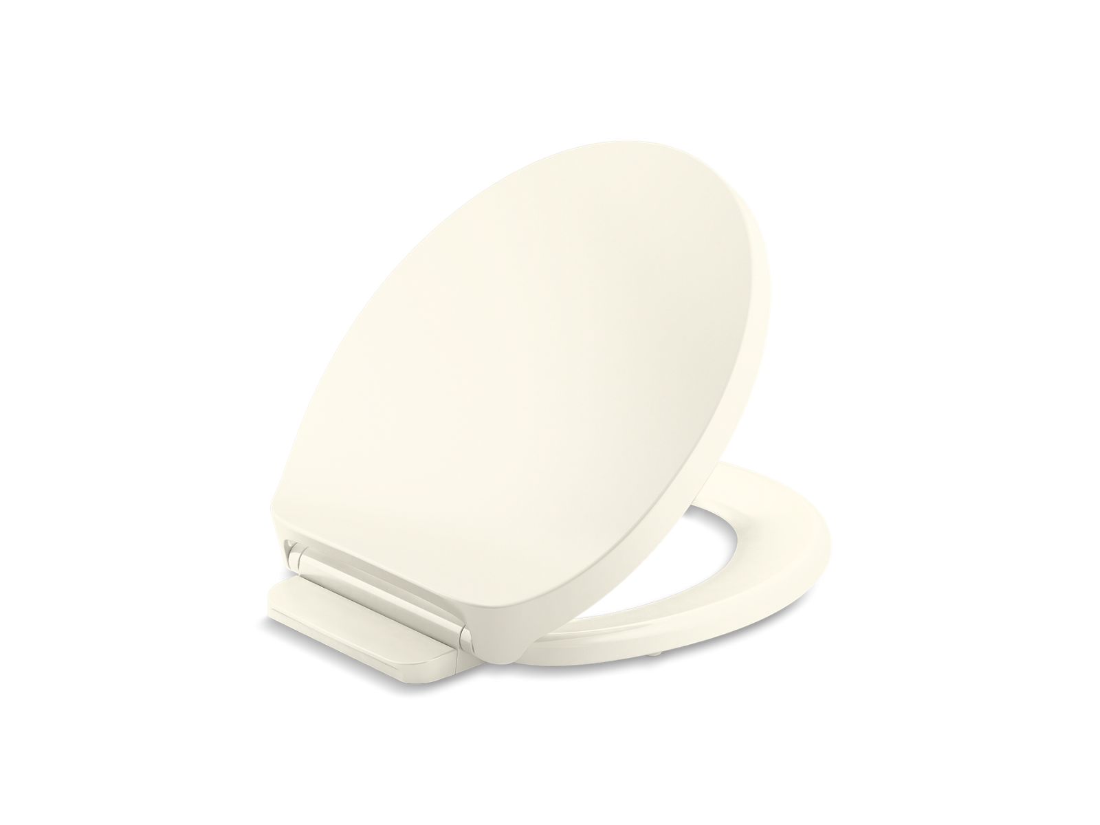 KOHLER Drift ReadyLatch Round Quiet-Close Front Toilet Seat in Biscuit