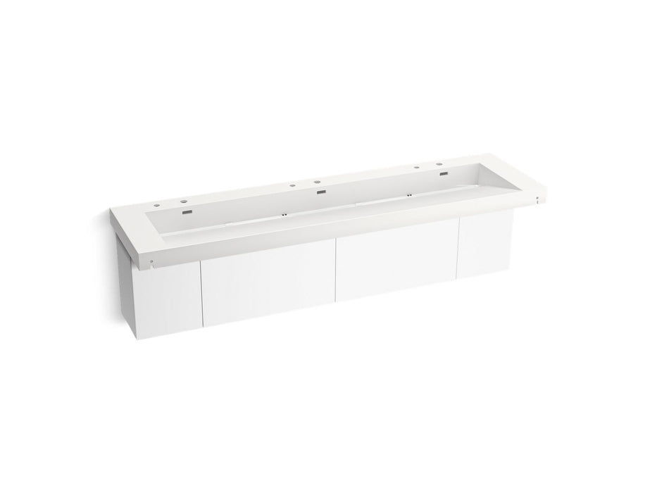 KOHLER K-81033-BPW Constellation 90" wall-mount trough lavatory system