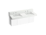 KOHLER K-81025-BPW Constellation 60" wall-mount basin lavatory system with backsplash