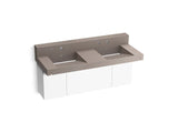 KOHLER K-81025-BPW Constellation 60" wall-mount basin lavatory system with backsplash