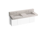 KOHLER K-81025-BPW Constellation 60" wall-mount basin lavatory system with backsplash